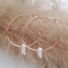 Grandes créoles plaqué or...