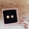 Boucles d'oreilles petit soleil argent