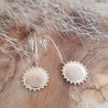 Boucles d'oreilles soleil argent personnalisables