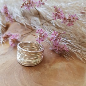 Bague effet froissé