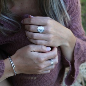 Bague médaille œil divin
