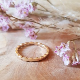 Bague fine vagues