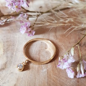 Bague anneau zirconium