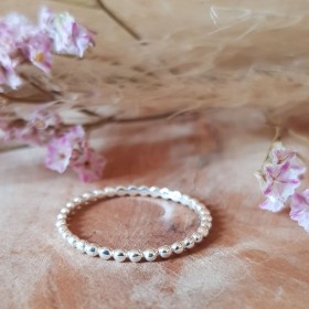 Bague fine billes