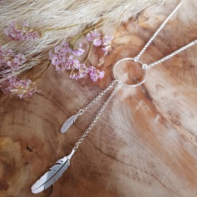 Collier anneau et double...