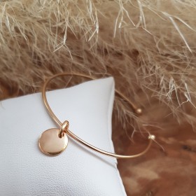 Jonc ouvert médaille 10 mm...