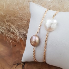 Bracelet perle eau douce...