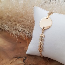 Bracelet feuilles et...