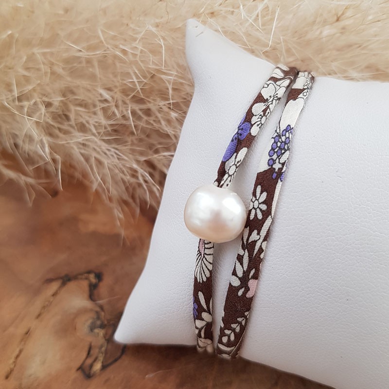 Bracelet liberty perle d'eau douce Bracelet liberty perle d'eau douce