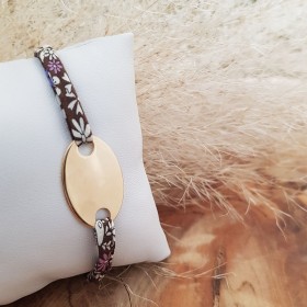 Bracelet cordon petites menottes plaqué or enfant - L'Atelier d'Amaya