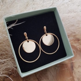 Boucles d'oreilles médaille...