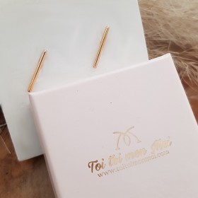 Boucles tiges plaqué or