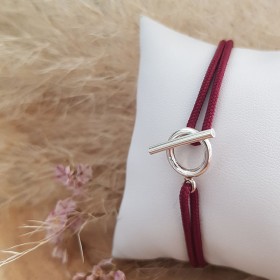 Bracelet cordon anneau...