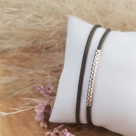 Bracelet cordon tube rond...